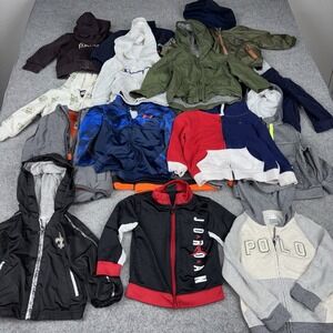 Boys 18M Jackets Hoodies Lot Of 16 Jordan Under Armour Ralph Lauren Winter Coat